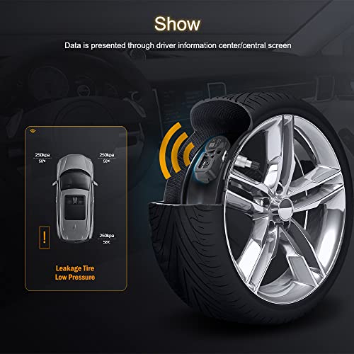 ROADFAR نظام مراقبة ضغط الإطارات ROADFAR 315MHz مزود بمستشعر TPMS يناسب لكزس وساين و تويوتا 4 قطع 4260706011 4260733011 42607-33021 - Image 5