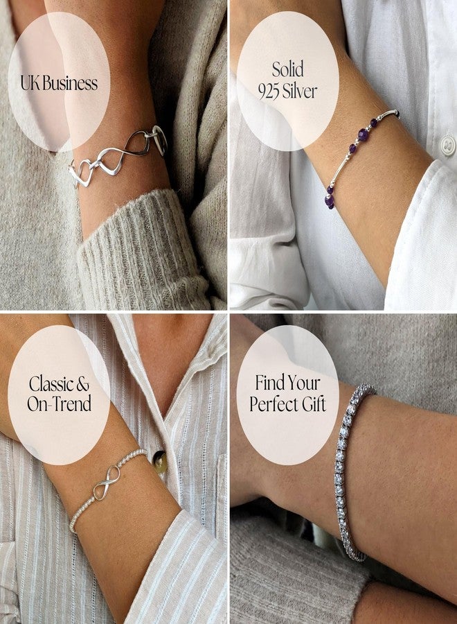 Silverly Sterling Silver Abalone Heart Ball Bead Stretch Bracelet - Stacking Beaded Ball Bracelets for Women - Boho Blue Gemstone Jewelry - Friendship Gift for Her - Beach Accessory - Image 4