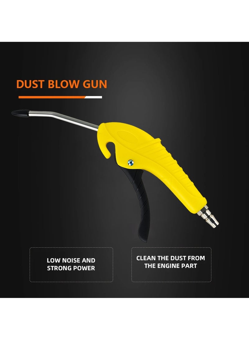 DEFAONS Dust Blow Gun High Pressure Air Blower with Stainless Steel Nozzle, Ergonomic Handle, Energy Saving Piston Design, Multipurpose Cleaning Tool for Car Engine, Workshop, Woodworking, Industrial Machines, LH-6-A - Image 2