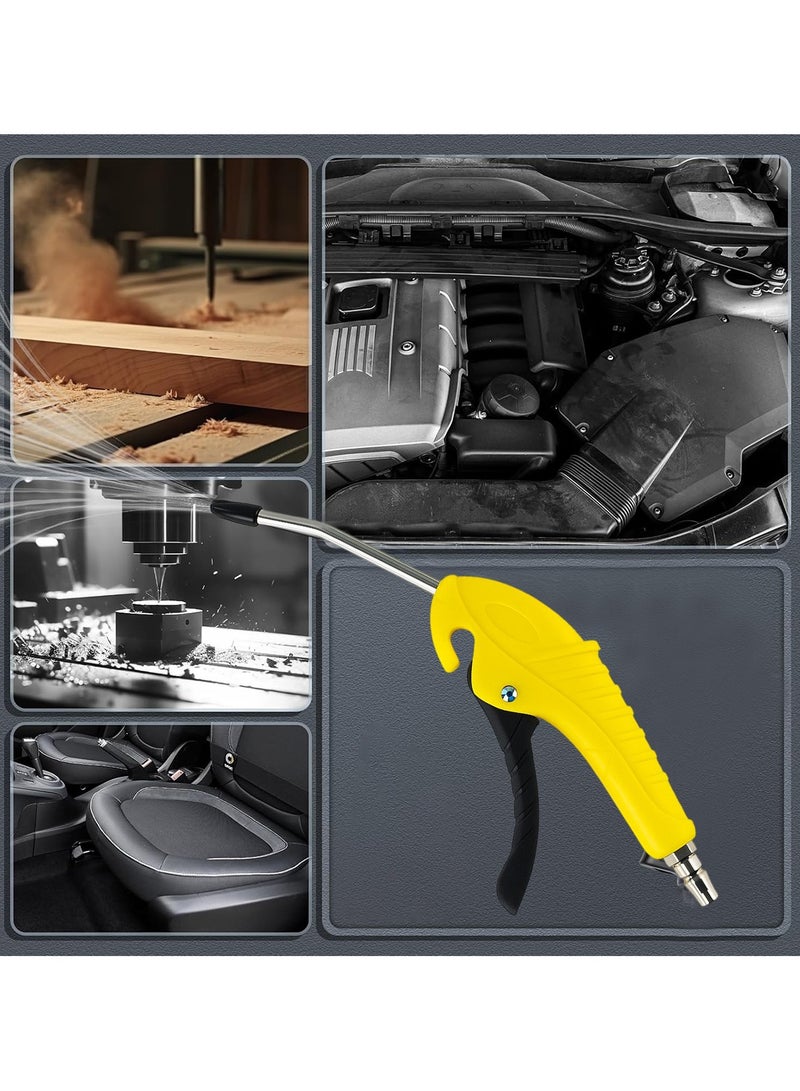 DEFAONS Dust Blow Gun High Pressure Air Blower with Stainless Steel Nozzle, Ergonomic Handle, Energy Saving Piston Design, Multipurpose Cleaning Tool for Car Engine, Workshop, Woodworking, Industrial Machines, LH-6-A - Image 4