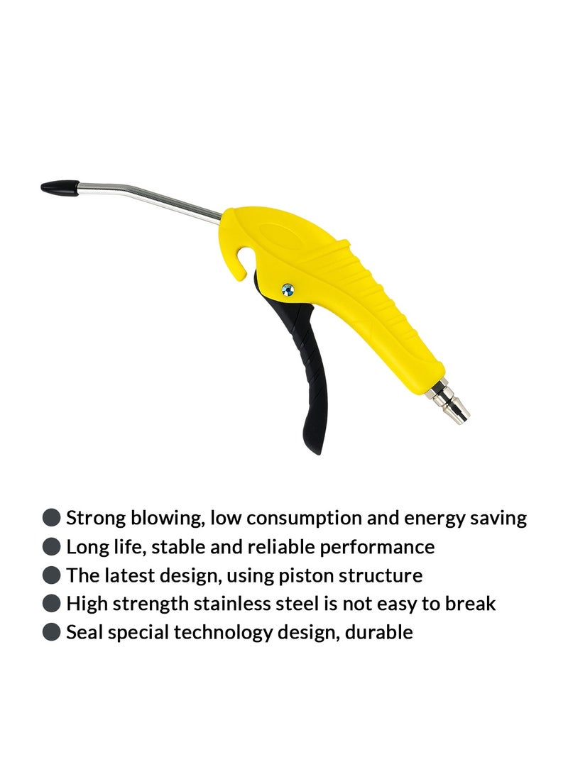 DEFAONS Dust Blow Gun High Pressure Air Blower with Stainless Steel Nozzle, Ergonomic Handle, Energy Saving Piston Design, Multipurpose Cleaning Tool for Car Engine, Workshop, Woodworking, Industrial Machines, LH-6-A - Image 5