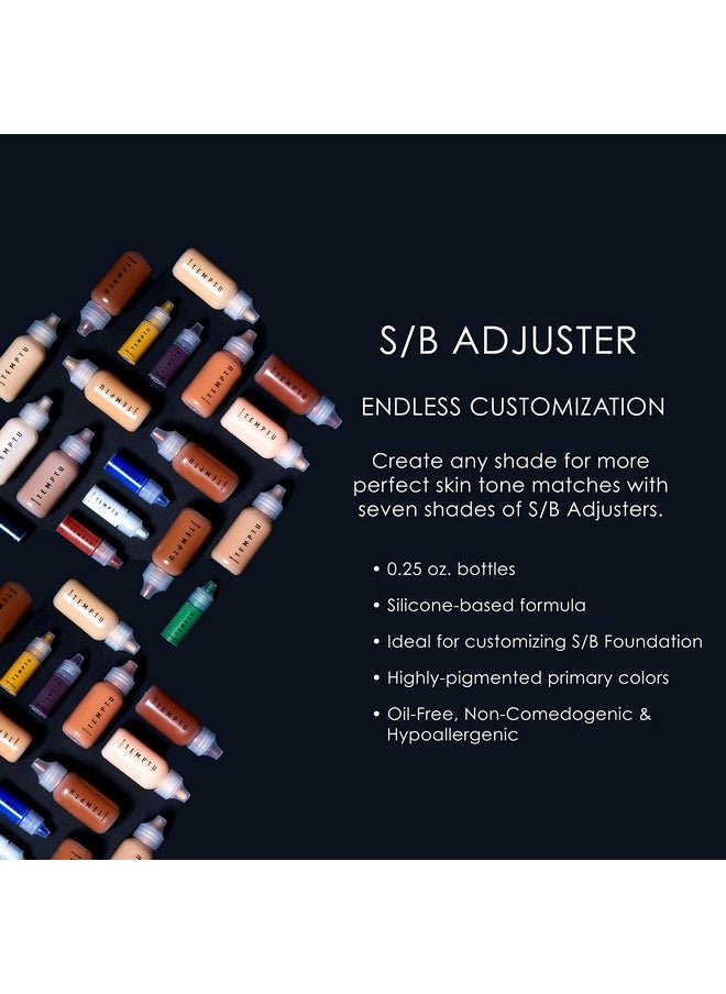 Temptu - TEMPTU S/B Silicone-Based Shade Adjuster Starter Set: Long-Lasting, Highly-Pigmented Formula For Customizing S/B Foundation Shades | Includes 7 Primary Colors - Image 1
