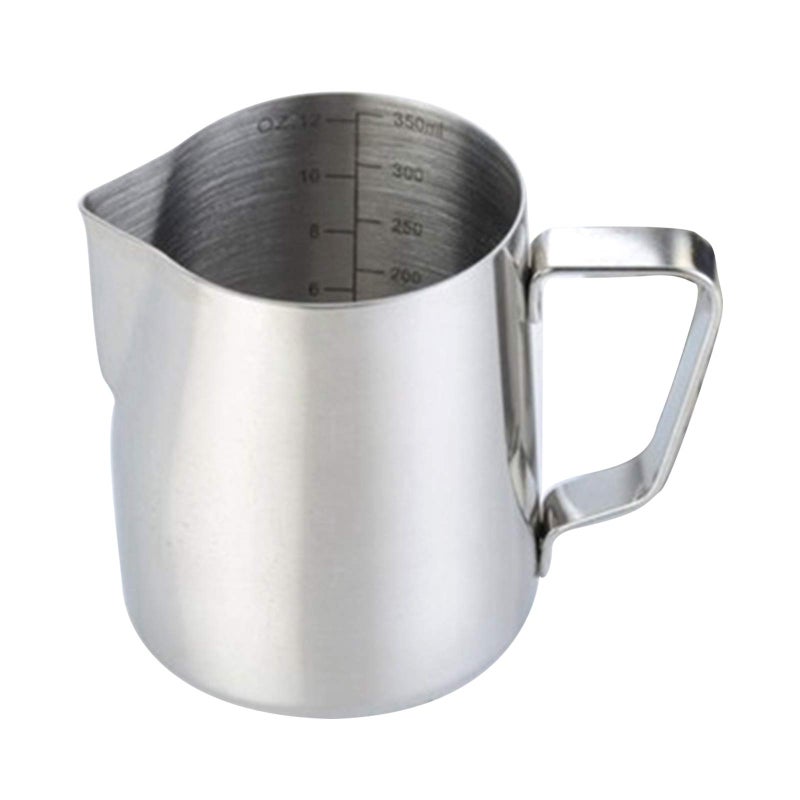MT Yorten 304 Stainless Steel Milk Frothing Pitcher 350ml Milk Coffee Measurements Steaming Pitchers Suitable for Espresso Latte Art Frothing Milk - Image 1