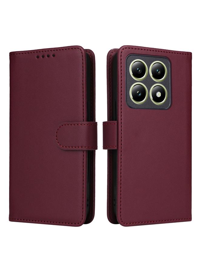The Bros Case For Xiaomi 14T BN-005 2 in 1 Detachable Imitate Genuine Leather Phone Case