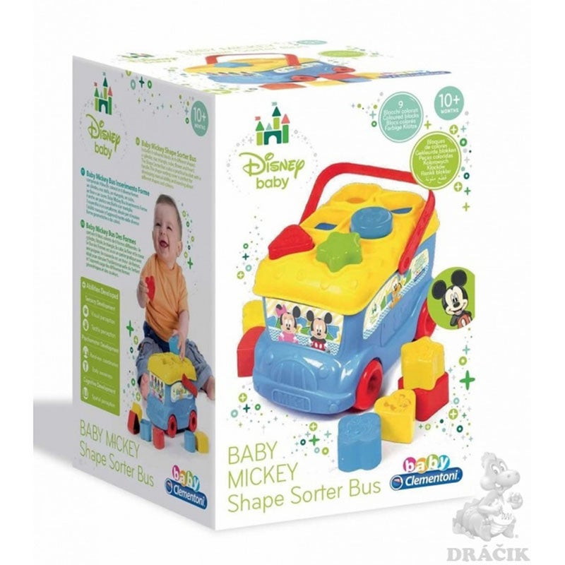 Clementoni - Baby Mickey Bus Inserimento Forme - 14395 - Image 1