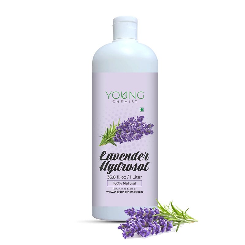 Young Chemist Natural And Pure Lavender Hydrosol Toner Distilled Floral Water in a 1 Litre Bottle Spray for Skin Hair and Aromatherapy For Men And Women - Image 1