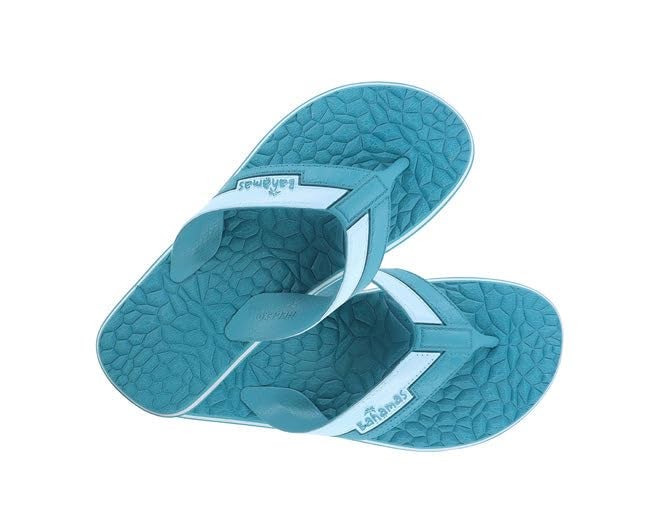 BAHAMAS Men's Flip Flops BHG-257 Navy Blue & Sky | Lightweight Comfortable Daily Use Slippers for Gents | Anti-Slip Sole (Green, UK Footwear Size System, Adult, Men, Numeric, Medium, 10) - Image 3