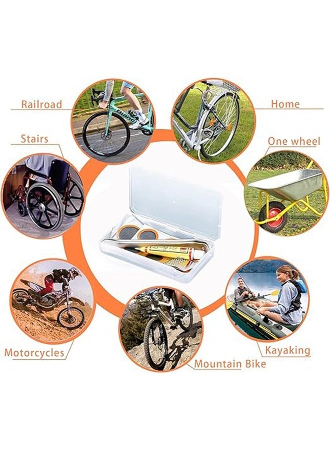 Unewshi Bicycle Repair Kit 56 Pieces - Complete Tyre Patch Set Bicycle with Self-Adhesive Patches & Tyre Levers - Image 5