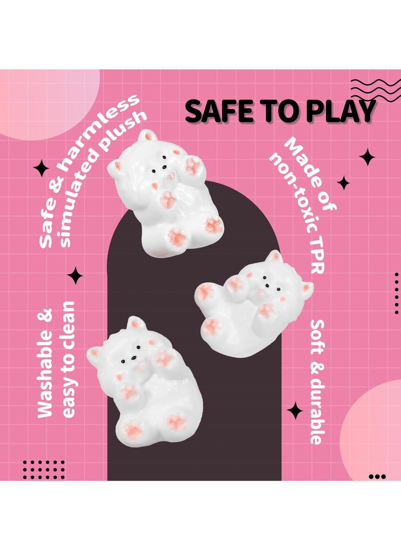 NajmStyle 2 Pack Handmade Taba Squishy Cute Animals Toy , FuFu Kawaii Cat Dog Squishies, Sticky Squishy YoYo Squishy, Kitty Paw Squeeze Toys, Pinch Family Funny Fidget Toys Novelty Things for Anxiety  - Image 5