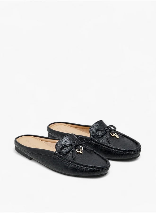 Le Confort Women's Bow Accent Slip-On Mules