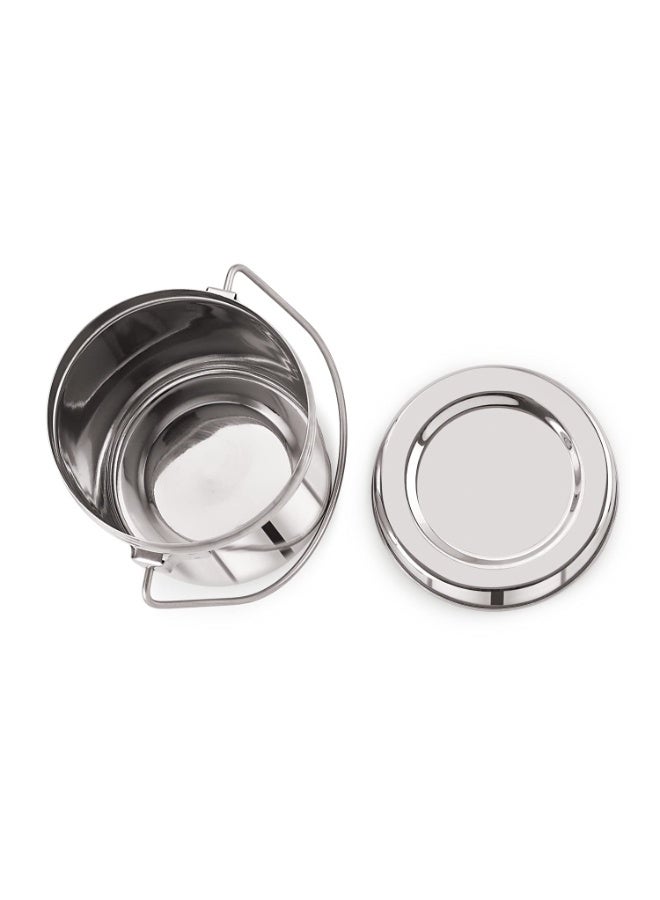 Neelam Stainless Steel 18, 22 Gauge Milk Pot, 7100 ml, Stainless Steel Storage Can Useable As Steel Dabba, Milk, ghee, Oil Storage, Etc. Heavy Jointless Body, Induction Compatible, Silver - Image 4