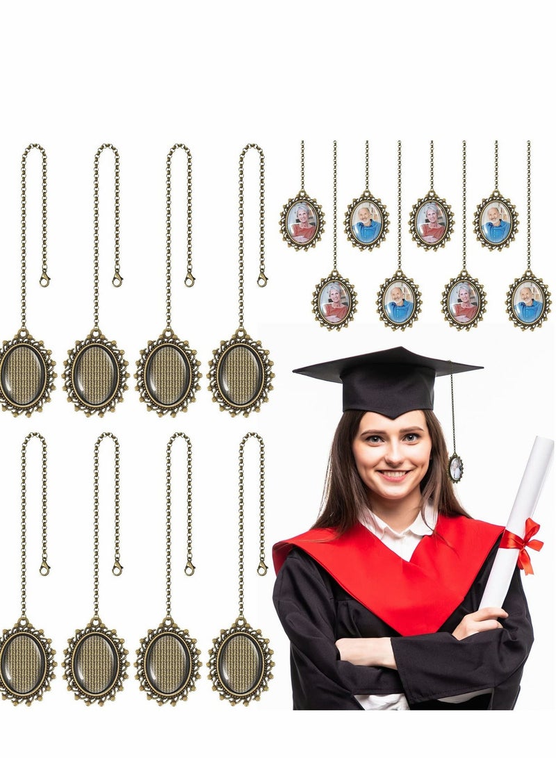 Y&D Graduation Cap Tassel, 4 Pcs Memorial Photo Charm Gift DIY in Memory Charms for and Gown Ceremony Picture Decorations - Image 1