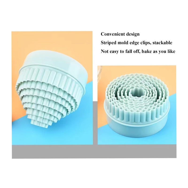 Bolonie Cookie Cutters, 8 PCS Ideal Biscuit Cutter Tool, Highly Versatile Round & Circle Cutter, Perfect for Creating Unique Shaped Biscuits and Cookies - Image 4