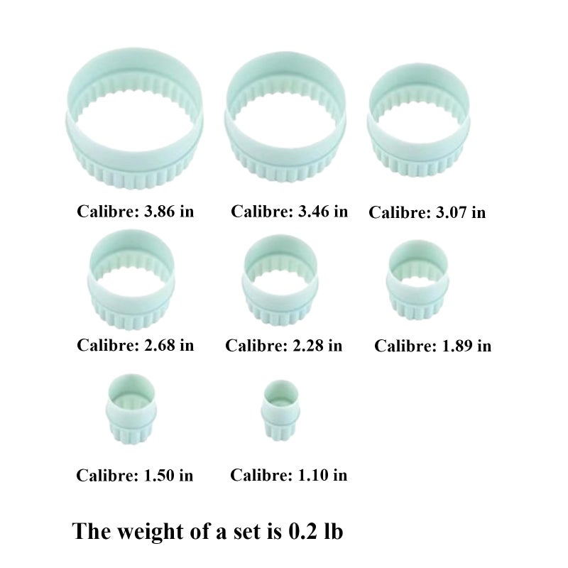 Bolonie Cookie Cutters, 8 PCS Ideal Biscuit Cutter Tool, Highly Versatile Round & Circle Cutter, Perfect for Creating Unique Shaped Biscuits and Cookies - Image 3