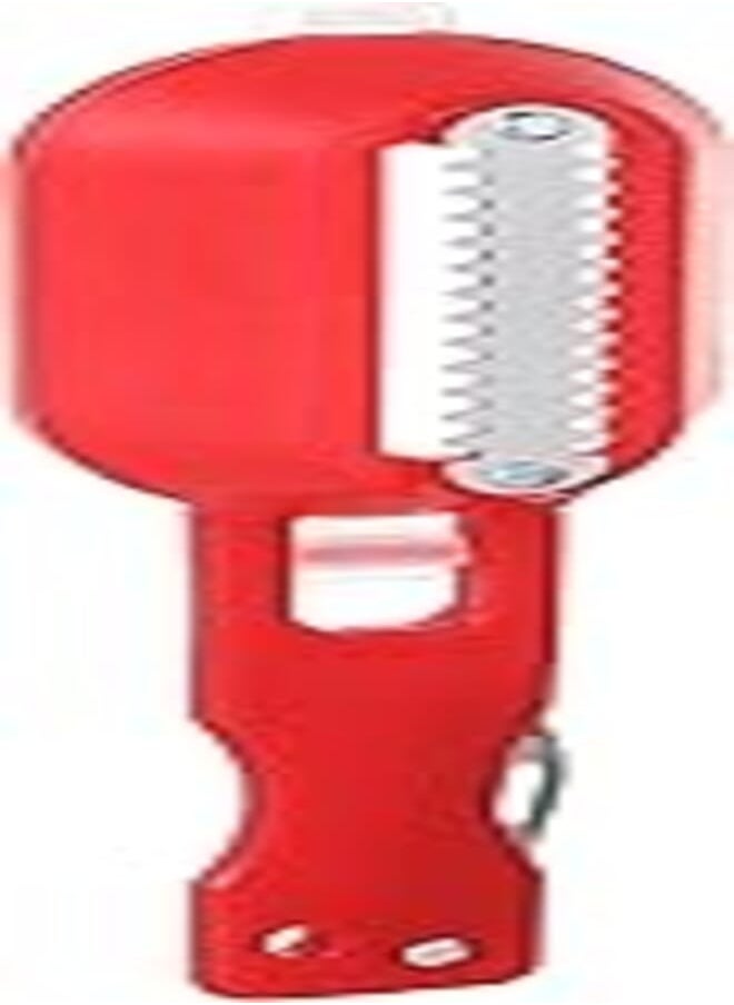 MT MT Stainless Steel Fish Scraper with Plastic Handle - Silver and Red 