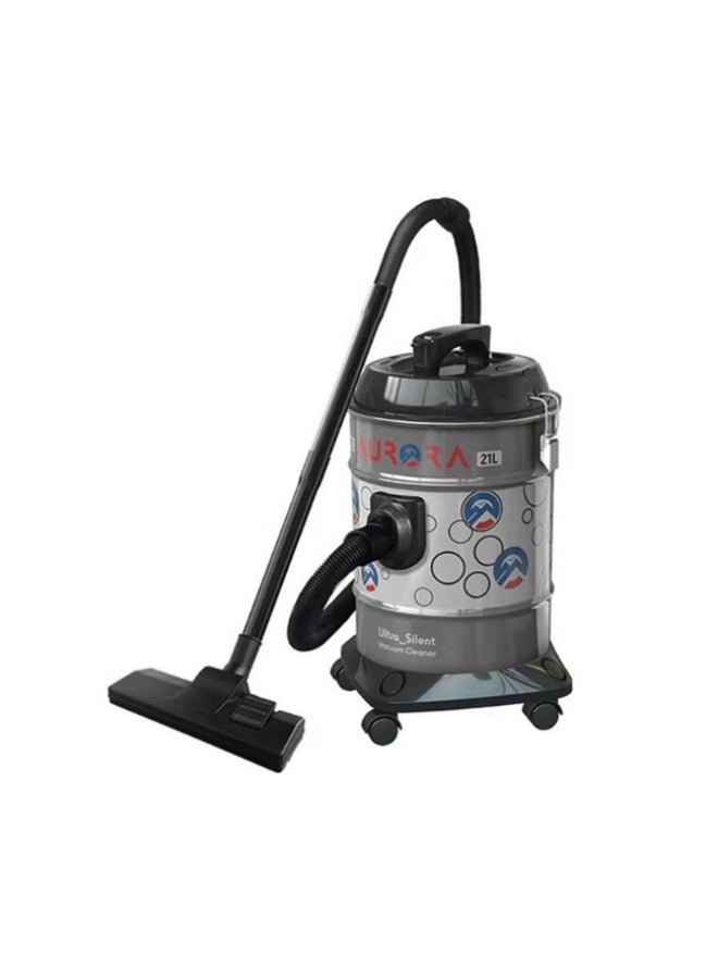 اورورا مكنسة كهربائية شفط ونفخ | سعة 21 لتر، 2000 وات | محرك عالي الكفاءة وشفط قوي | لون رمادي | هيكل معدني قوي | فرشاة أرضية مزدوجة الاستخدام - Image 2