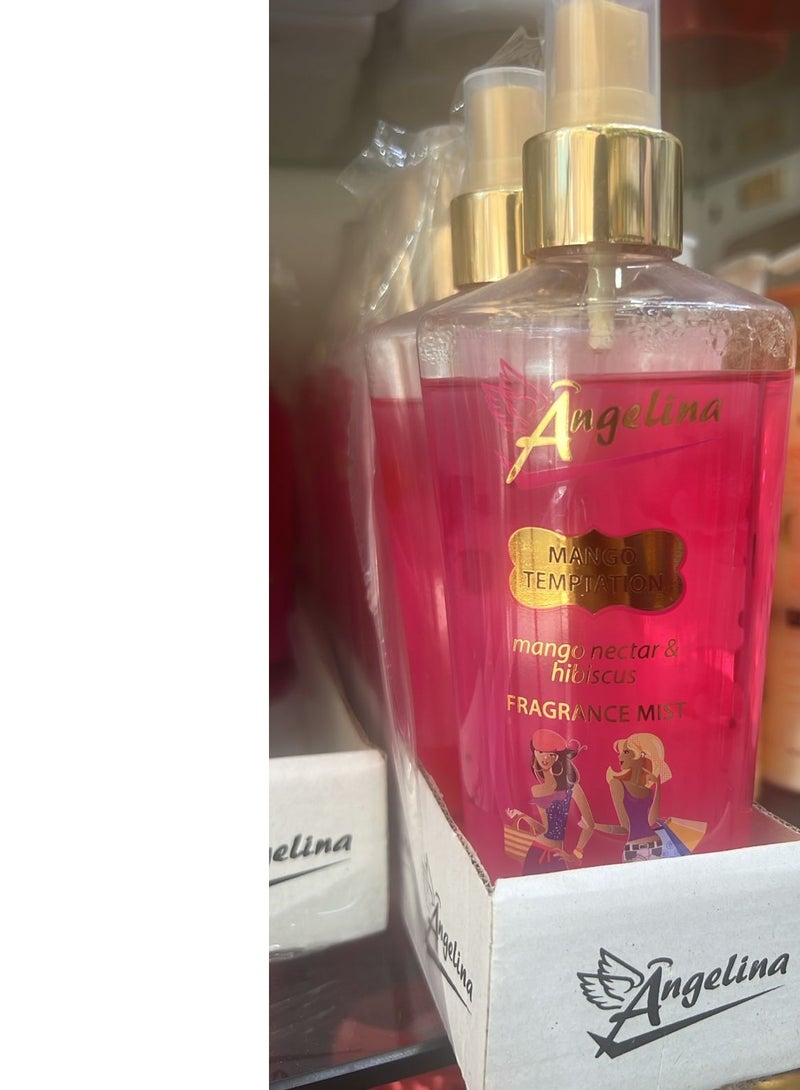 أنجلينا رذاذ عطر مانجو تمبتيشن مع رحيق المانجو والكركديه 250 مل - Image 1