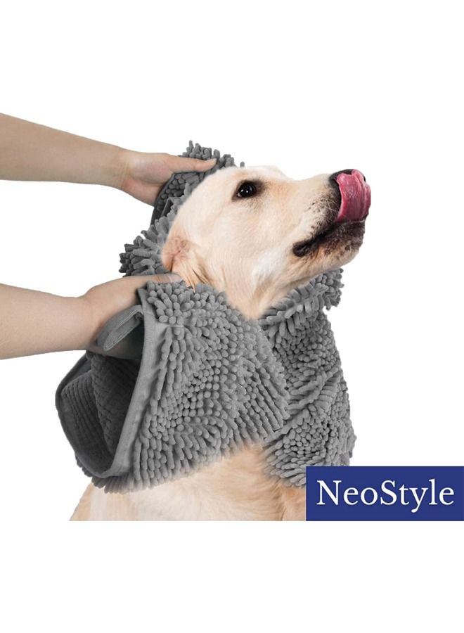 Neostyle Super Absorbent Pet Bathing Towel Grey - Image 3