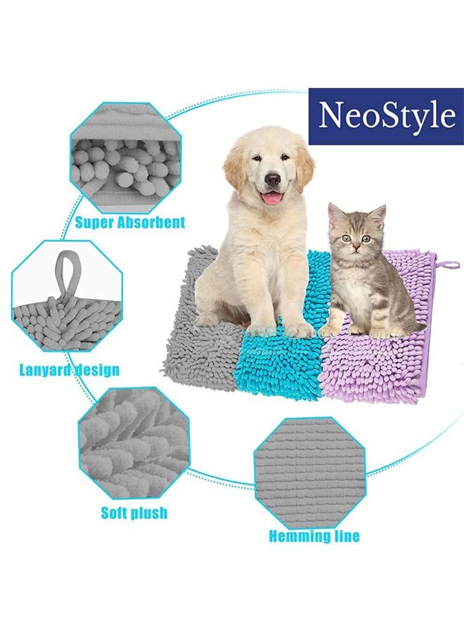 Neostyle Super Absorbent Pet Bathing Towel Grey - Image 4