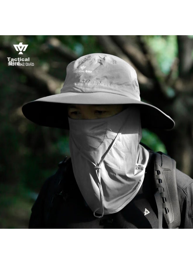 Tactical Bird Zhanshuniao Ice Spear | Real Ice Silk Summer Outdoor Sun Protection Hat For Men, Sun Hiking Trekking Fishing Fisherman Hat - Image 1