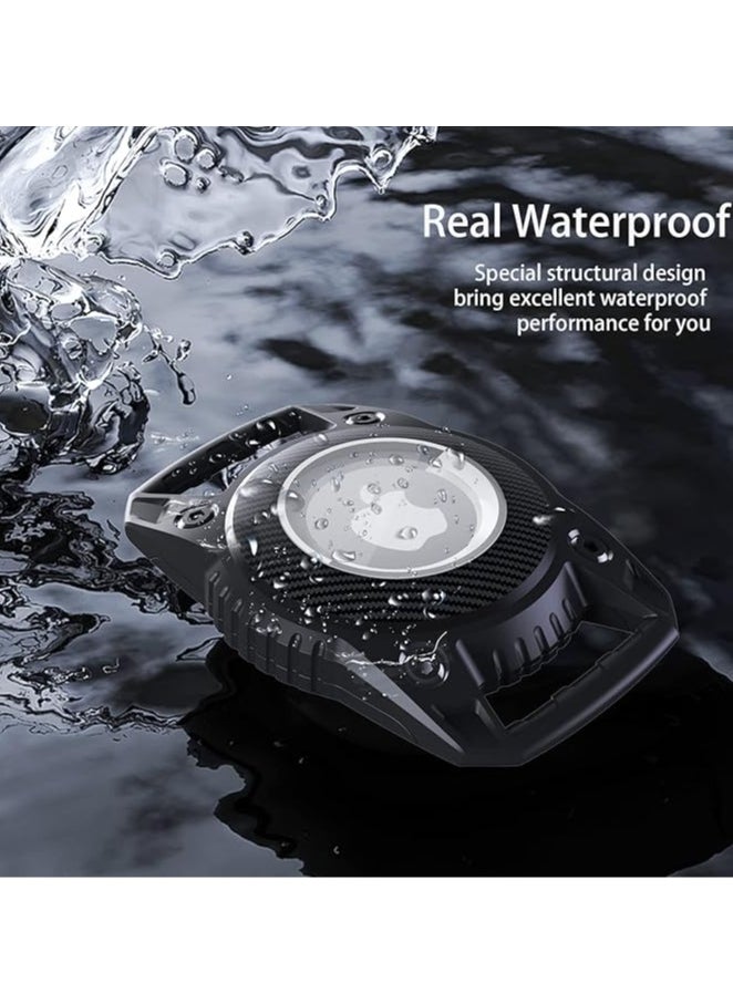 General - Waterproof Airtag Keychain Holder Case, Compatible with Apple Air Tag Tracker Key Ring Air Tags Protective Case Cover, TPU Case for Keys, Bags, Luggage and Pet - Image 1