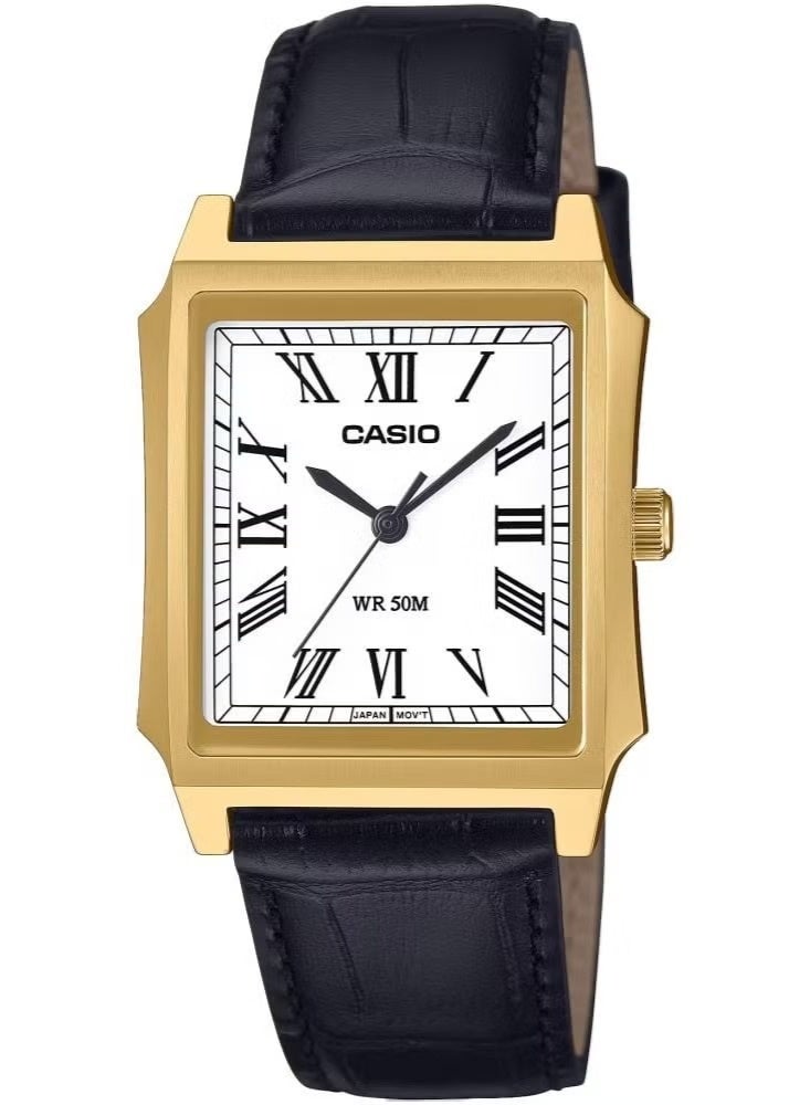 Casio Standard MTP-B190GL-7BV Classic design Leather Band Men's Watch - Image 1