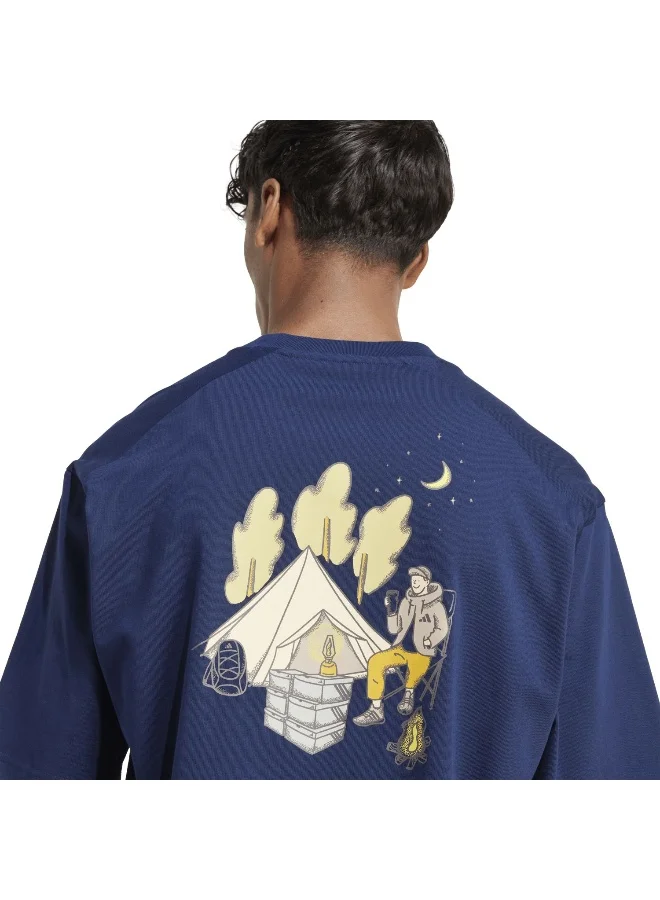 Adidas codes doodle camp men graphic t-shirt