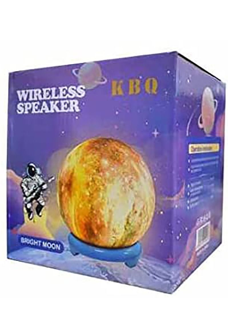 Bright Moon Wireless Portable Speaker with LED Light - Image 5