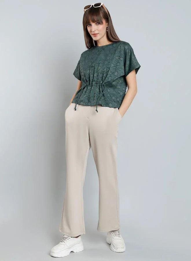 Mish  Mish Embroidered Details Top with Short Sleeves for Women | Best Price UAE
