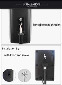 ET-LIFE Adjustable Height Speaker Stand - Extends 31" to 47" - Set of 2 - Black  - Image 5
