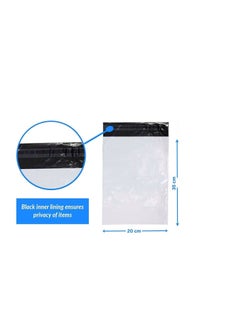 MARKQ White Poly Mailers Bag, 20 x 35 cm Adhesive Self-seal Shipping Bags, 100 Pack Envelopes for Packaging Delivery Posting Parcel Postals Clothes  - Image 2
