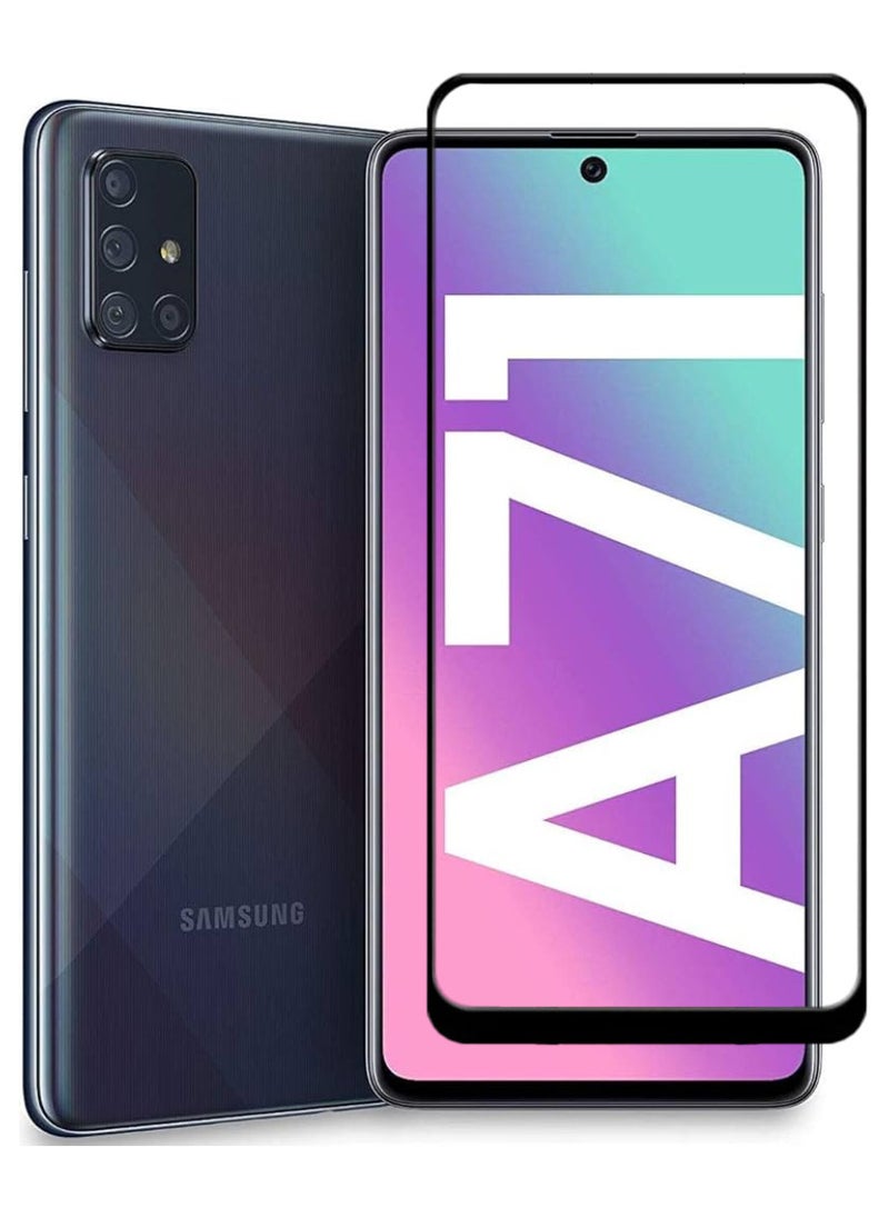 ACLIX Antistatic ESD Dustproof Premium Quality High Definition Tempered Glass Screen Protector Designed For Samsung Galaxy A71 - Image 1