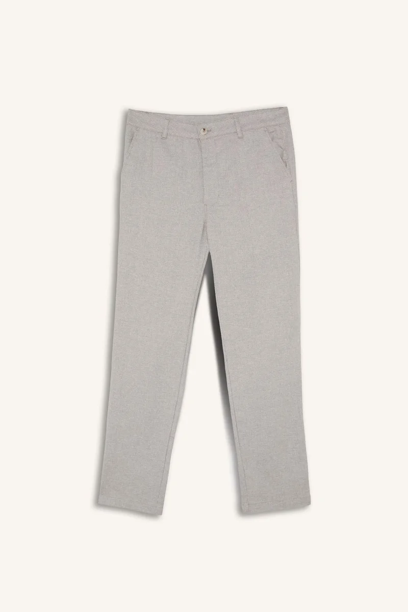 Defacto  Linen Blend Trousers for Men | Best Price UAE