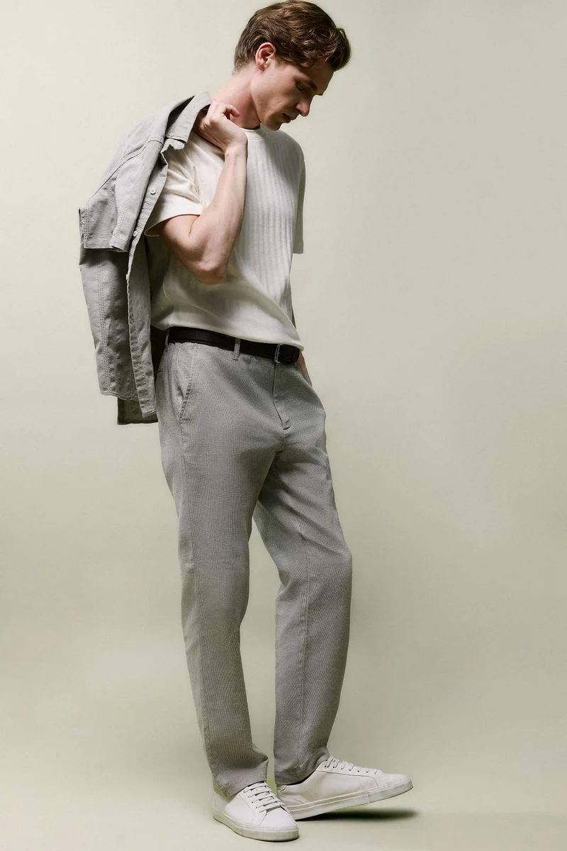 Linen Blend Trousers