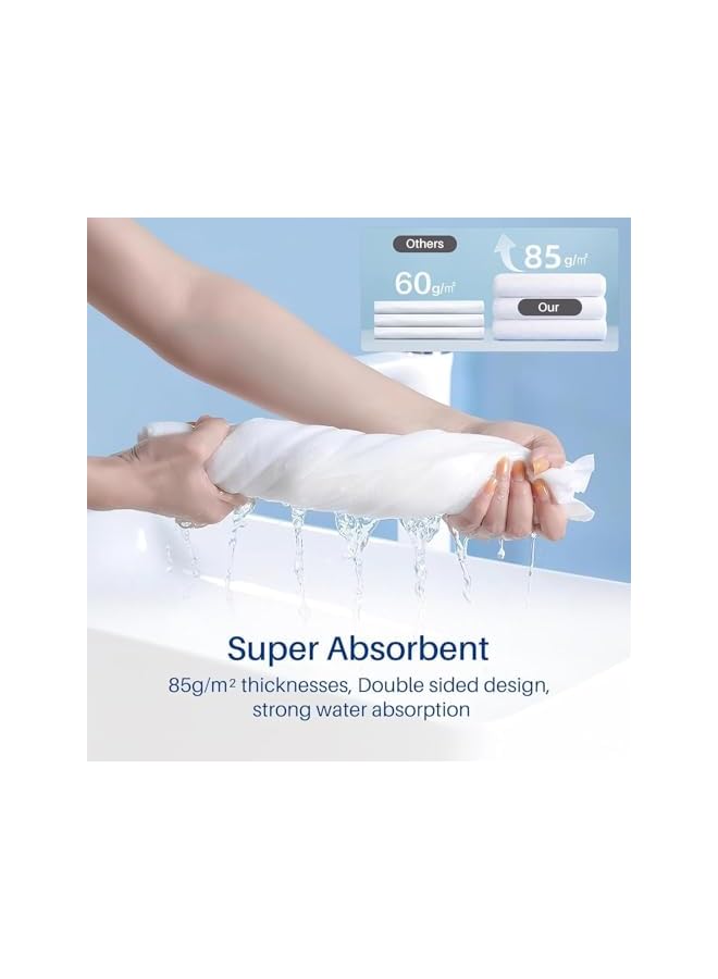 The Bros 5 Pack Travel Disposable Towels Set,Portable Bath Towel & Face Towel Independent Packaging,Soft Thicken Cotton Towels,Super Absorbent Bath Towel Comfortable Wash Towel for Hotel Spa Gym Beach - Image 3