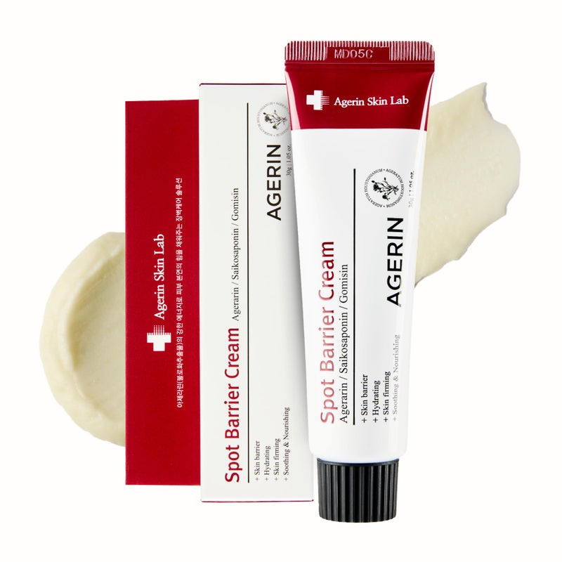 AGERIN Spot Barrier Cream â€“ Targeted Calming Treatment for Redness & Irritation â€“ Plant-Based Vegan Formula for Sensitive Skin, 30g / 1.05oz - Image 1
