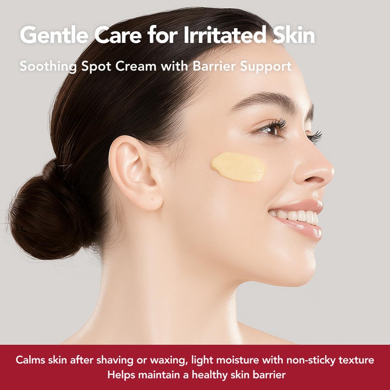 AGERIN Spot Barrier Cream â€“ Targeted Calming Treatment for Redness & Irritation â€“ Plant-Based Vegan Formula for Sensitive Skin, 30g / 1.05oz - Image 4