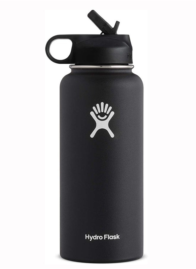 Hydro Flask 32 oz Wide Mouth with Straw Lid Stainless Steel Reusable Water Bottle Clementine - Vacuum Insulated, Dishwasher Safe, BPA-Free, Non-Toxic  - Image 1