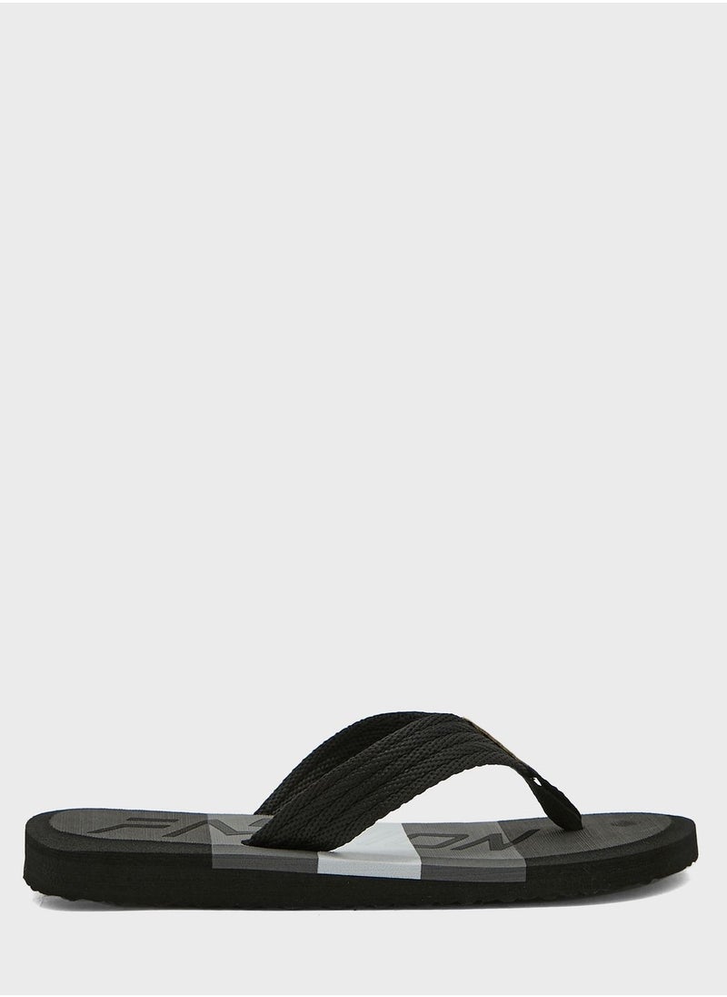 Seventy Five - Color Block Flip Flops - Image 1