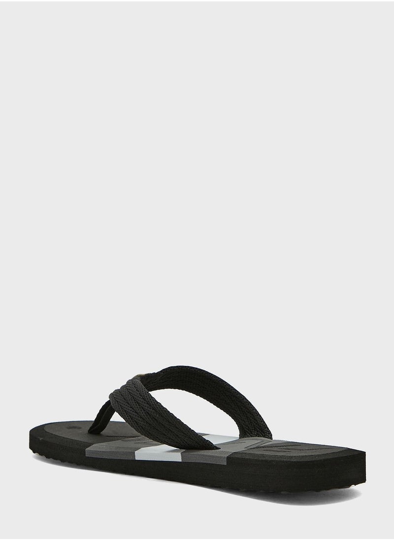 Seventy Five - Color Block Flip Flops - Image 1
