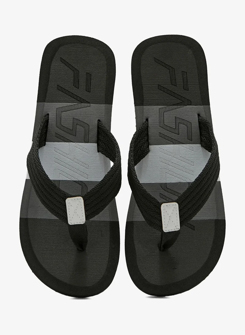 Seventy Five black multi Color Block Flip Flops for Men | Best Price UAE