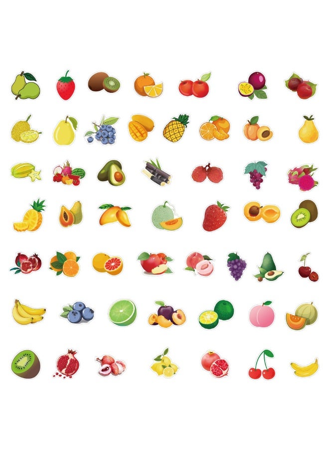 NIBEMINENT 50 Pcs Cartoon Fruit Deco Kit Waterproof Stickers, High Definition Printing Bright Colors, Suitable for Laptop Skateboard Luggage Water Bottle Guitar DIY  - Image 2