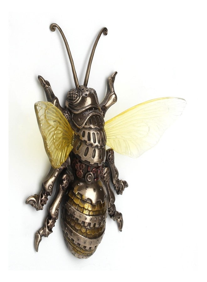 Veronese Design 5 1/8" Steampunk Bumblebee Wall Art Resin Sculpture Antique Bronze Finish - Image 2