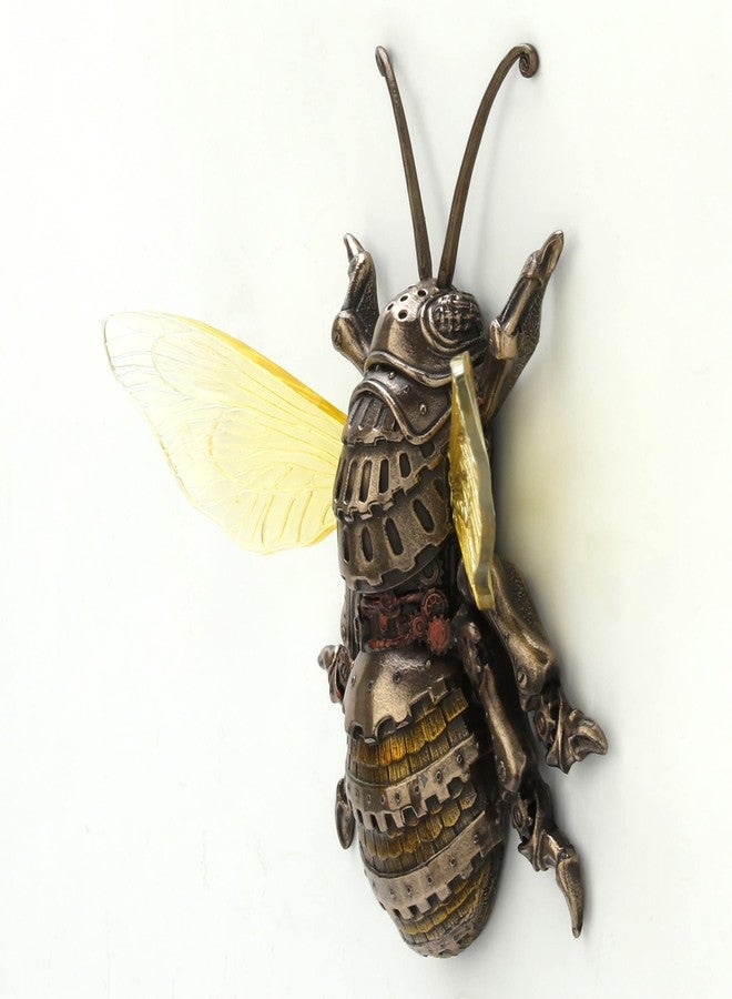 Veronese Design 5 1/8" Steampunk Bumblebee Wall Art Resin Sculpture Antique Bronze Finish - Image 3