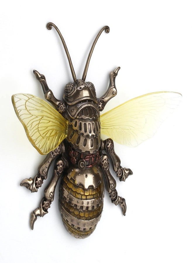 Veronese Design 5 1/8" Steampunk Bumblebee Wall Art Resin Sculpture Antique Bronze Finish - Image 4