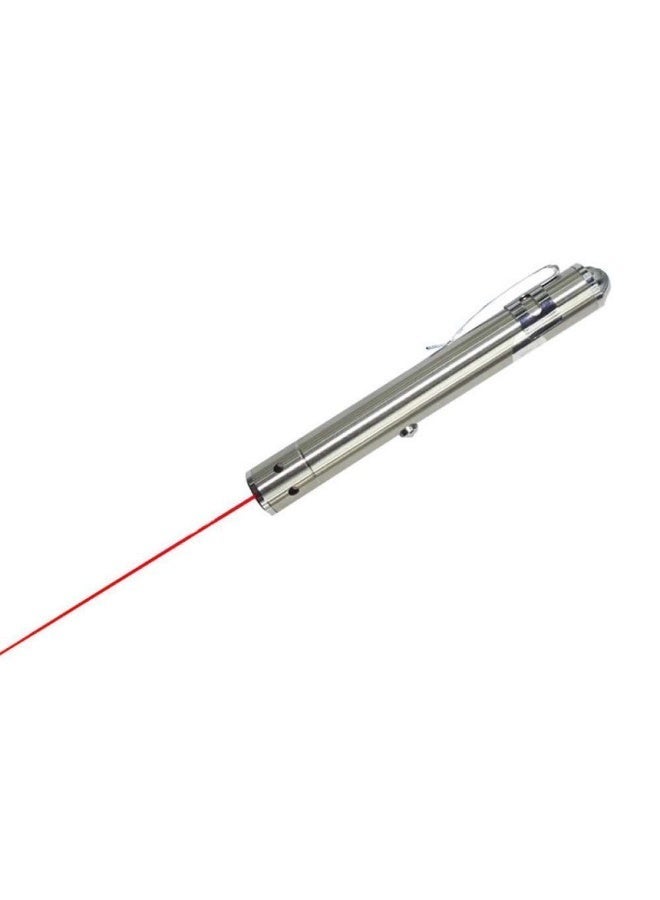 HUONJE Laser Pointer Pen – Stainless Steel with Clip - Image 3