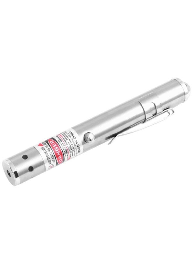 HUONJE Laser Pointer Pen – Stainless Steel with Clip - Image 2