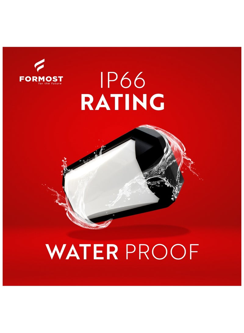 FORMOST FORMOST LED Bulkhead Light 30W | IP66 Waterproof | Home Wall Gate Lamp for Outdoor and Indoor Use | Porch Light | Office Balcony Decoration | Cool White (Pack of 2)  - Image 4