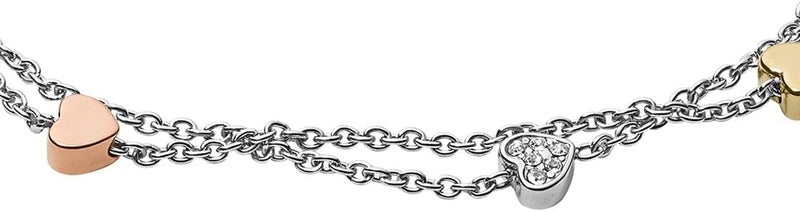 Fossil Women's stainless steel rose gold bracelet - Image 3