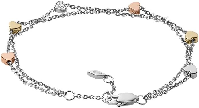 Fossil Women's stainless steel rose gold bracelet - Image 1